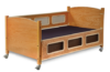 SleepSafe Low Bed in oak finish