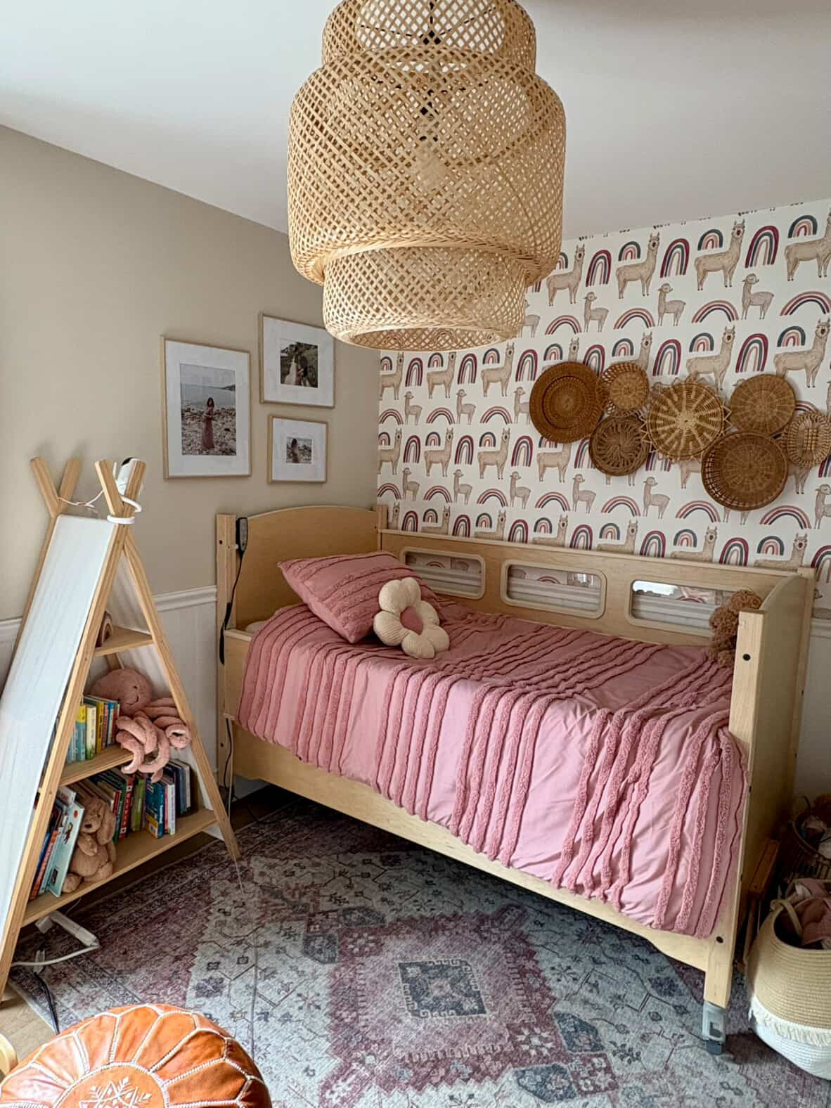 A bedroom with a SleepSafe bed in it.