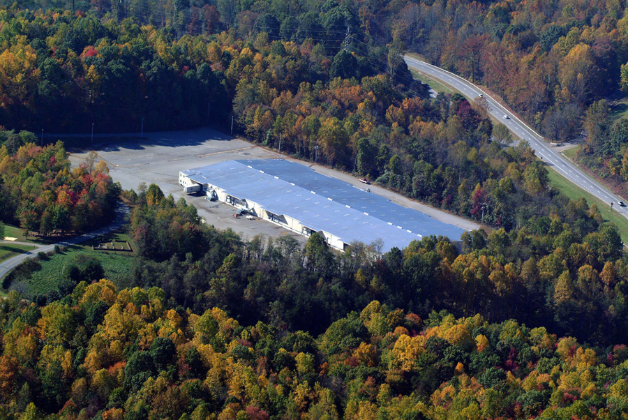 Aerial view of the SleepSafe manufacturing plant.