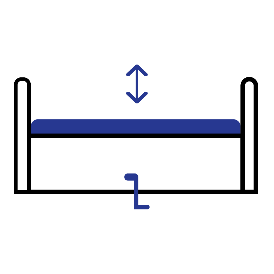 Showing mattress elevation only
