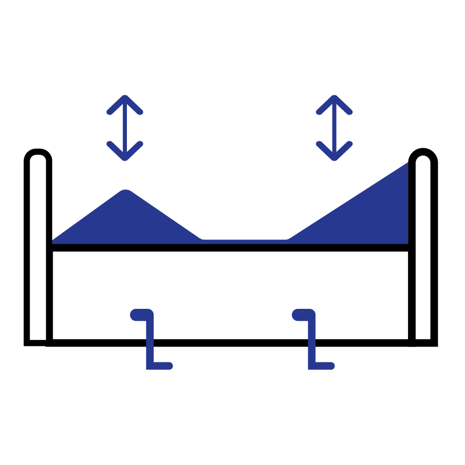 Showing head and knee elevation only