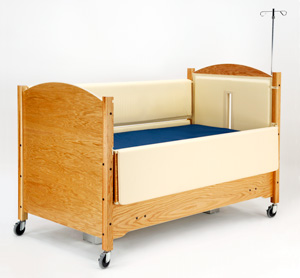 SleepSafe® II Bed with Padding and IV Pole