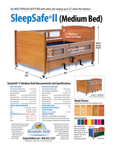SleepSafe II (Medium Bed) Specifications and Measurements