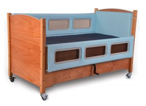 SleepSafe® II Bed – Medium Bed – Blue Padding Around Windows