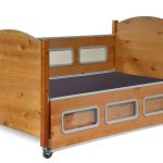 SleepSafe® BASIC Bed - In Alder - Safety Rail down