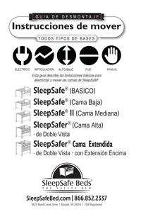 SleepSafe Bed Moving Instructions / Espanol / Spanish 