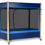 InSIGHT by SleepSafe Beds - Blue with Maple Legs - Closed