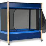 InSIGHT by SleepSafe Beds - Blue with Maple Legs - Open