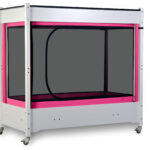 InSIGHT by SleepSafe Beds - Pink with White Legs - Closed
