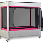 InSIGHT by SleepSafe Beds - Pink with White Legs - Open