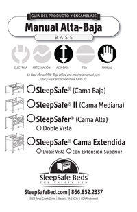 Manual Alta-Baja Base - SleepSafe Bed -  GUÍA DEL PRODUCTO Y ENSAMBLAJ