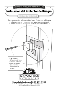 GUÍA DEL PRODUCTO Y ENSAMBLAJE - Instalación del Protector de Bisagra